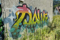 Graffiti-Kunst am Schulhaus